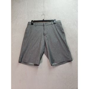 Crivit Running‎ Shorts Mens Size 32 Gray Polyester Slash Pockets Flat Front Logo